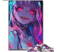Puzzles 1000 pièces pour Adultes, Cadeaux Anime Demon Girl, pour Les 14 Ans et Plus, Jeu éducatif, défi, Jouet, Cadeau d'anniversaire (Taille 26x38cm)