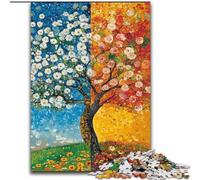 Puzzles 1000 pièces pour Adultes, Cadeaux, Arbres en Automne, activité familiale, décoration intérieure Unique et Cadeaux pour Les 14 Ans et Plus (Taille 50x75cm)