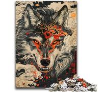 Puzzles 1000 pièces pour Adultes, Cadeaux, Art Animalier du Loup, pour Les 14 Ans et Plus, Jouet éducatif et décompressant, Excellent Cadeau, 50x75cm