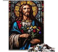 Puzzles 1000 pièces pour Adultes, Cadeaux, Art de Jésus, Jeu Familial, Anti-Stress, défi Difficile, Une œuvre d'art pour Les 14 Ans et Plus (Taille 50x75cm)