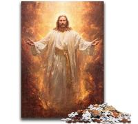 Puzzles 1000 pièces pour Adultes, Cadeaux, Art de Jésus, Jeu Familial, Anti-Stress, défi Difficile, Une œuvre d'art pour Les 14 Ans et Plus, 26x38cm