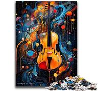 Puzzles 1000 pièces pour Adultes, Cadeaux, Art du Violon coloré pour Les 14 Ans et Plus Difficile à compléter, mais Amusant et Humoristique, Superbes Cadeaux et Jouets 50x75cm