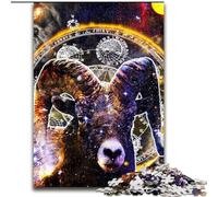 Puzzles 1000 pièces pour Adultes, Cadeaux, Art Mural Bélier, Jeu Familial, Anti-Stress, défi Difficile, Une œuvre d'art pour Les 14 Ans et Plus (Taille 26x38cm)