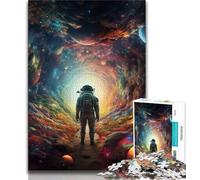 Puzzles 1000 pièces pour Adultes, Cadeaux, Astronaute coloré, Difficile, avec des pièces entièrement emboîtables de Formes aléatoires (75x50cm)