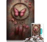 Puzzles 1000 pièces pour Adultes, Cadeaux, Attrape-rêves Papillon, Jeux éducatifs, décoration d'intérieur, décoration d'intérieur Unique et Cadeaux (75x50cm)