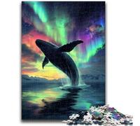 Puzzles 1000 pièces pour Adultes, Cadeaux, Baleines galactiques, Jeu Stimulant et éducatif en Famille pour Anniversaire et Noël, 26x38cm