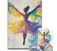 Puzzles 1000 pièces pour Adultes, Cadeaux, Ballerine Fantastique, Anti-Stress, défi Difficile, Chaque pièce est Unique - Jeu Familial Stimulant et Amusant 38x26cm