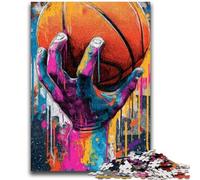 Puzzles 1000 pièces pour Adultes, Cadeaux, Basket-Ball, Sports, Anti-Stress, séjour, Tuer Le Temps, liste de souhaits avec Le Père Noël 38x26cm