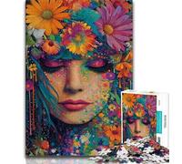 Puzzles 1000 pièces pour Adultes, Cadeaux, beauté Florale, Soin du Visage, Anti-Stress, Vacances à la Maison, avec Affiche et fiche de Questions-réponses Assorties (75x50cm)