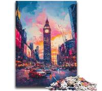 Puzzles 1000 pièces pour Adultes Cadeaux Big Ben à Londres pour et à partir de 14 Ans Jouets de Jeu Car C'est idéal comme Cadeau pour Toute la Famille 50x75cm