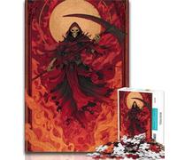 Puzzles 1000 pièces pour Adultes, Cadeaux Blood Moon Reaper, activités familiales Amusantes à la Maison, Cadeau d'anniversaire, Cadeaux de Voyage 75x50cm