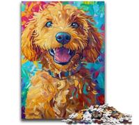 Puzzles 1000 pièces pour Adultes, Cadeaux, Caniche, Divertissement Familial, Jouets éducatifs, pour Anniversaire et Noël, à partir de 14 Ans, 50x75cm