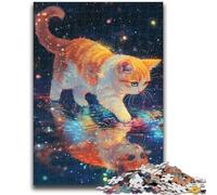 Puzzles 1000 pièces pour Adultes, Cadeaux, Chat Magique, Anti-Stress, séjour, Tuer Le Temps, liste de souhaits avec Le Père Noël, 50x75cm