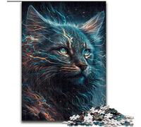 Puzzles 1000 pièces pour Adultes, Cadeaux, Chat Maine Coon, Jouets éducatifs, Anti-Stress, décoration d'intérieur Unique et Cadeaux (Taille 50x75cm)