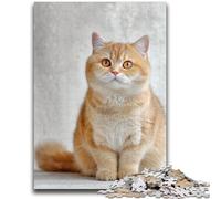 Puzzles 1000 pièces pour Adultes, Cadeaux, Chat Mignon, Amusant en Famille, avec Affiche et fiche de Questions Assorties, pour Les 14 Ans et Plus, 26x38cm