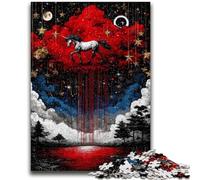 Puzzles 1000 pièces pour Adultes, Cadeaux, Cheval mystérieux, Jeu Stimulant, idéal comme Cadeau pour Toute la Famille, 26x38cm
