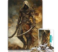 Puzzles 1000 pièces pour Adultes, Cadeaux, Chevalier Ninja Magique, Aide Le Cerveau à exercer, Jouets addictifs pour cultiver la Patience, Cadeau pour Les Anniversaires 50x75cm