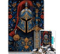 Puzzles 1000 pièces pour Adultes, Cadeaux Chevaliers médiévaux, Design Dynamique et Unique, expérience de Puzzle relaxante et stimulante (75x50cm)