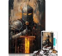 Puzzles 1000 pièces pour Adultes, Cadeaux, Chevaliers médiévaux, Puzzles pour Adolescents, réduction du Stress, Interaction Parent-Enfant intéressante (Taille 75x50cm)