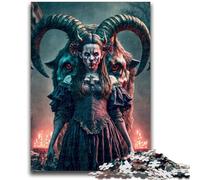 Puzzles 1000 pièces pour Adultes, Cadeaux, chèvre, Diable, Jeux éducatifs, décoration de la Maison, Jeu éducatif pour Anniversaire, Noël, 38x26cm