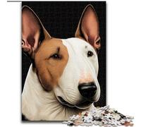 Puzzles 1000 pièces pour Adultes, Cadeaux, Chien Bull Terrier, pour 14 Ans et Plus, pour s'amuser en Famille et Jouer, Collection d'artistes, Beaux-Arts (Taille 50x75cm)