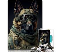 Puzzles 1000 pièces pour Adultes, Cadeaux, Chien de Guerre, Jouets éducatifs, Jeux familiaux, Anniversaires et Cadeaux Uniques (Taille 75x50cm)