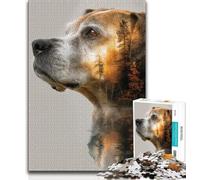 Puzzles 1000 pièces pour Adultes, Cadeaux, Chien de Montagne, Anti-Stress, Vacances à la Maison, Tuer Le Temps, améliorer l'amour Entre Les Couples, 38x26cm