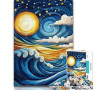Puzzles 1000 pièces pour Adultes, Cadeaux, Ciel Nocturne, Night Sky, Jeux éducatifs, décoration d'intérieur, décoration d'intérieur Unique et Cadeaux (38x26cm)
