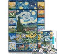 Puzzles 1000 pièces pour Adultes, Cadeaux, Collage de Ciel Nocturne de Night Sky, Jeux éducatifs, décoration de la Maison, Jeu éducatif pour Anniversaire, Noël (75x50cm)