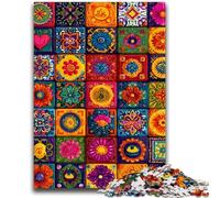 Puzzles 1000 pièces pour Adultes, Cadeaux, Collage de Fleurs Mandalas, pour Les 14 Ans et Plus Difficile à réaliser, mais Amusant et Humoristique Superbes Cadeaux et Jouets 50x75cm