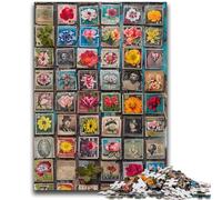 Puzzles 1000 pièces pour Adultes, Cadeaux, Collage de Plantes et de Fleurs, Divertissement Familial, Jouets éducatifs pour Anniversaires et Noël, à partir de 14 Ans, 50x75cm