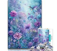 Puzzles 1000 pièces pour Adultes, Cadeaux, Coquelicot, Colibri, Puzzle Adulte, Jeux éducatifs familiaux, décoration d'intérieur, Cadeau (Taille 75x50cm)