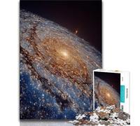 Puzzles 1000 pièces pour Adultes, Cadeaux Cosmic Andromeda, Anti-Stress, Vacances à la Maison, avec Affiche et fiche de Questions-réponses Assorties (75x50cm)