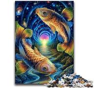 Puzzles 1000 pièces pour Adultes, Cadeaux Cosmic Koi, Jouet éducatif Anti-Stress, Cadeaux pour Amis et Famille, 50x75cm