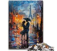 Puzzles 1000 pièces pour Adultes Cadeaux Couple sous la Tour Eiffel pour Les 14 Ans et Plus Jouet éducatif intellectuel décompressant Superbe Cadeau 26x38cm