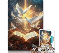 Puzzles 1000 pièces pour Adultes, Cadeaux Cross Dove, Puzzle pour Adultes, Jouets éducatifs, Jeux familiaux, Anniversaires et Cadeaux Uniques (Taille 75x50cm)