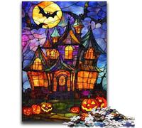 Puzzles 1000 pièces pour Adultes, Cadeaux d'halloween, château pour Les 14 Ans et Plus, Jeux éducatifs pour Adultes et Adolescents, Illustration, Cadeau 26x38cm