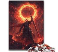 Puzzles 1000 pièces pour Adultes, Cadeaux, Dieu de la Mort, Divertissement en Famille avec Affiche et fiche de Questions-réponses pour Les 14 Ans et Plus, 26x38cm