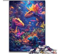 Puzzles 1000 pièces pour Adultes, Cadeaux Dinosaure, pour 14 Ans et Plus, pour s'amuser en Famille et Passer Une soirée Jeux, Collection d'artistes, Beaux-Arts (Taille 26x38cm)
