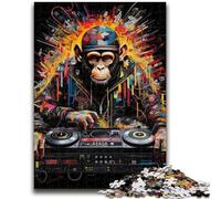 Puzzles 1000 pièces pour Adultes, Cadeaux DJ Monkey, Puzzles pour Adultes, Anti-Stress, Vacances à la Maison, Passe-Temps, améliore l'amour Entre Couples (38x26cm)