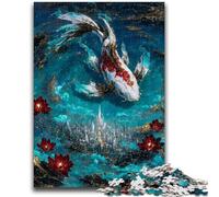 Puzzles 1000 pièces pour Adultes Cadeaux Éléphant mystérieux Convient aux 14 Ans et Plus Convient aux Couples Cadeaux pour Les Amis et la Famille 26x38cm