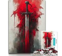 Puzzles 1000 pièces pour Adultes, Cadeaux, épée Magique médiévale, Jeu Familial, Anti-Stress, défi Difficile, renforce l'amour Entre Couples (75x50cm)