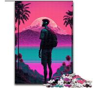 Puzzles 1000 pièces pour Adultes, Cadeaux, esthétique Vaporwave, Jeu Familial Anti-Stress, défi Difficile, Une œuvre d'art pour Les 14 Ans et Plus (Taille 26x38cm)