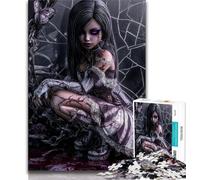 Puzzles 1000 pièces pour Adultes, Cadeaux Fantaisie, Fille Sombre, Jeu éducatif Familial, décoration Murale, Cadeaux d'anniversaire et de Noël Uniques, 75x50cm