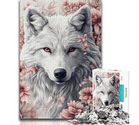 Puzzles 1000 pièces pour Adultes, Cadeaux Fantaisie, Loup Adolescent, pour Un séjour de détente, avec des pièces de Formes aléatoires entièrement emboîtables (Taille 75x50cm)