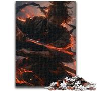 Puzzles 1000 pièces pour Adultes, Cadeaux fantastiques, Guerriers Ninjas pour Adolescents, Jeu de Quiz, décoration Murale, Cadeaux d'anniversaire et de Noël Uniques (75x50cm)