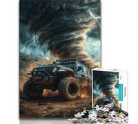 Puzzles 1000 pièces pour Adultes Cadeaux fantastiques véhicule Tout-Terrain Puzzles pour Adolescents Jeu de Quiz décoration Murale Cadeaux Uniques d'anniversaire et de Noël 26x38cm