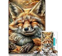 Puzzles 1000 pièces pour Adultes, Cadeaux, Fantasy Fox, Puzzle Adulte, Jeux éducatifs familiaux, décoration d'intérieur, Cadeau (Taille 38x26cm)
