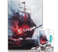 Puzzles 1000 pièces pour Adultes, Cadeaux Fantasy Knight, Design Dynamique et Unique, expérience de Puzzle relaxante et stimulante (38x26cm)