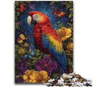 Puzzles 1000 pièces pour Adultes, Cadeaux, Fleurs et perroquets, 1000 pièces pour Adolescents, Jeu éducatif, défi, Cadeau d'anniversaire, décoration Murale (26x38cm)